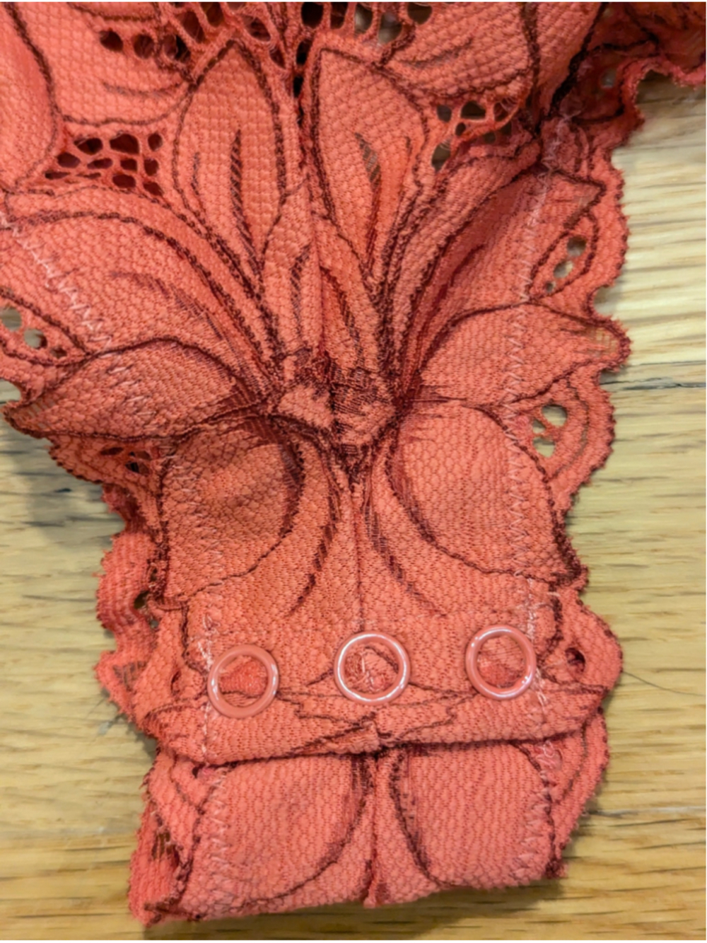 Aerie NWT Beach Daze Lace Bodysuit Coral Smsll - Picture 9 of 9